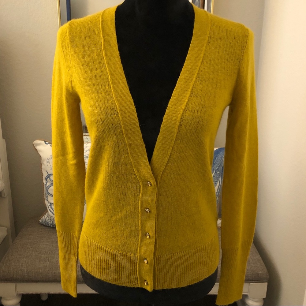 JCREW sweater with jewel buttons